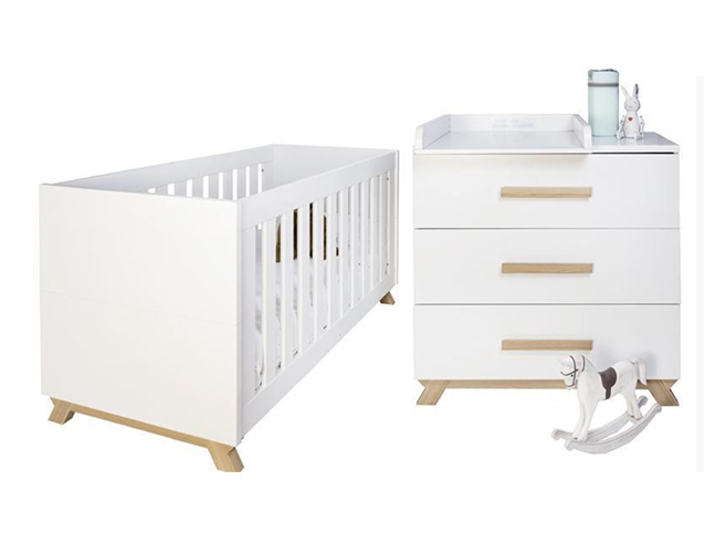 VENETO cuna 60x12 con cómoda cambiador